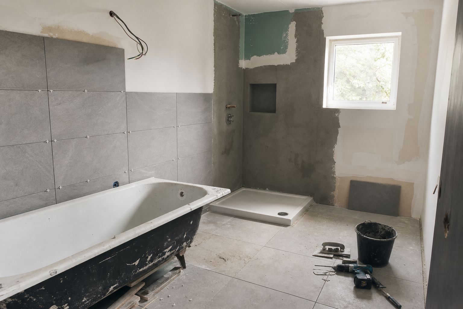 Image générée : refaire une salle de bain
